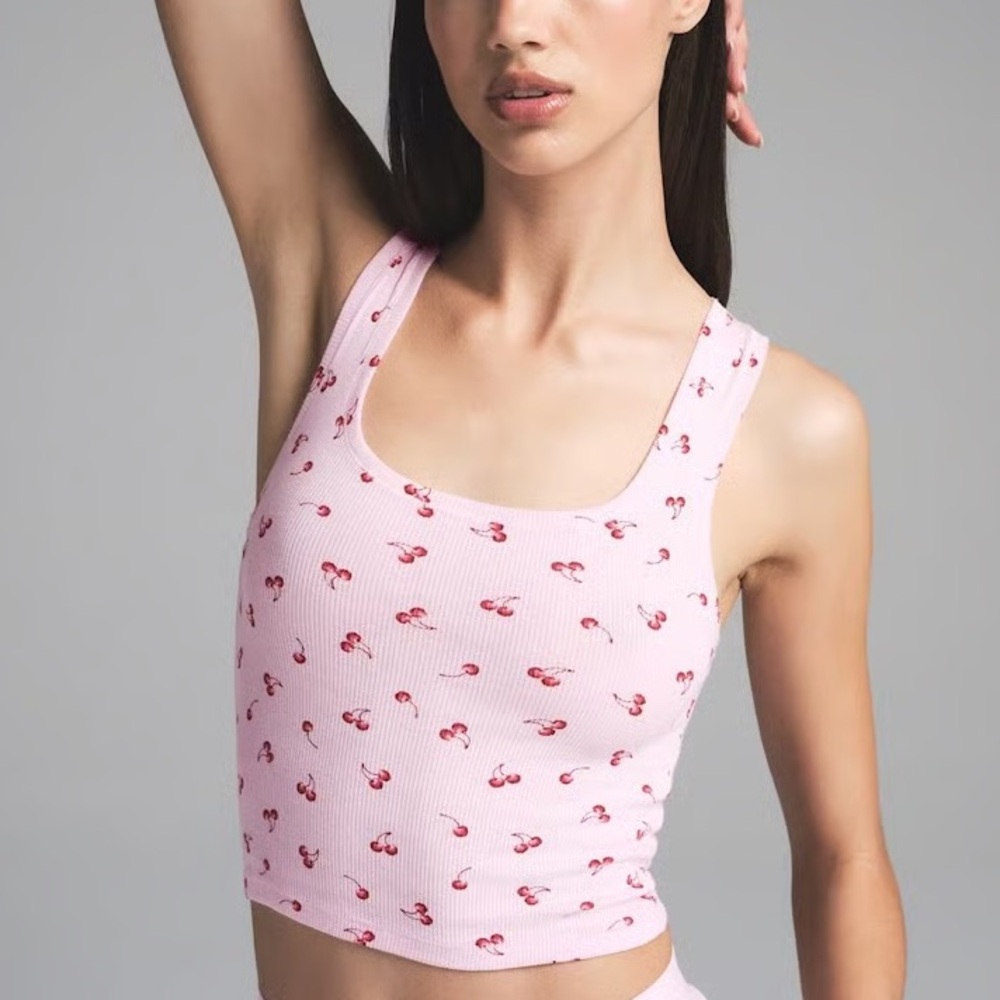 Skims Soft Lounge Pink Cherry Tank Top